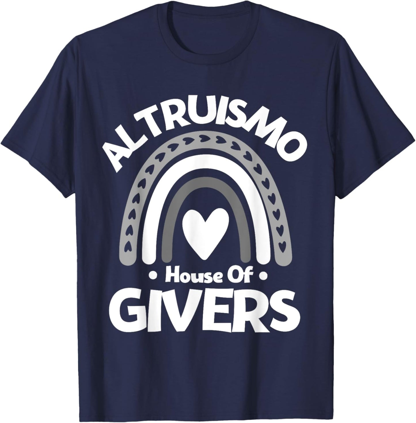 Altruismo House of Givers, Vintage Rainbow Spirit T-Shirt - T-Shirt | Navy