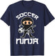 Cool Soccer Art Boys Kid Soccer Lovers Soccer Player T-Shirt - T-Shirt | Navy