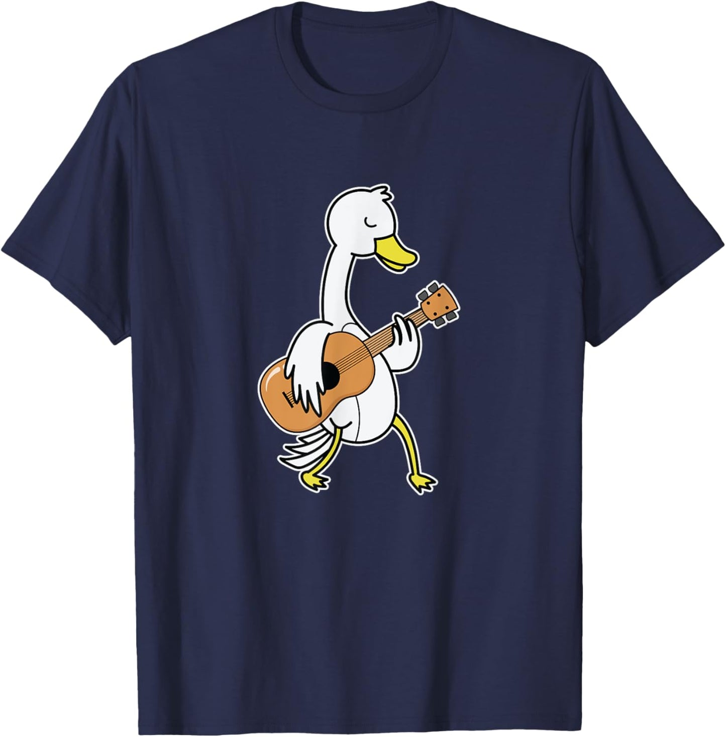 Goose playing Guitar T-Shirt - T-Shirt | Navy