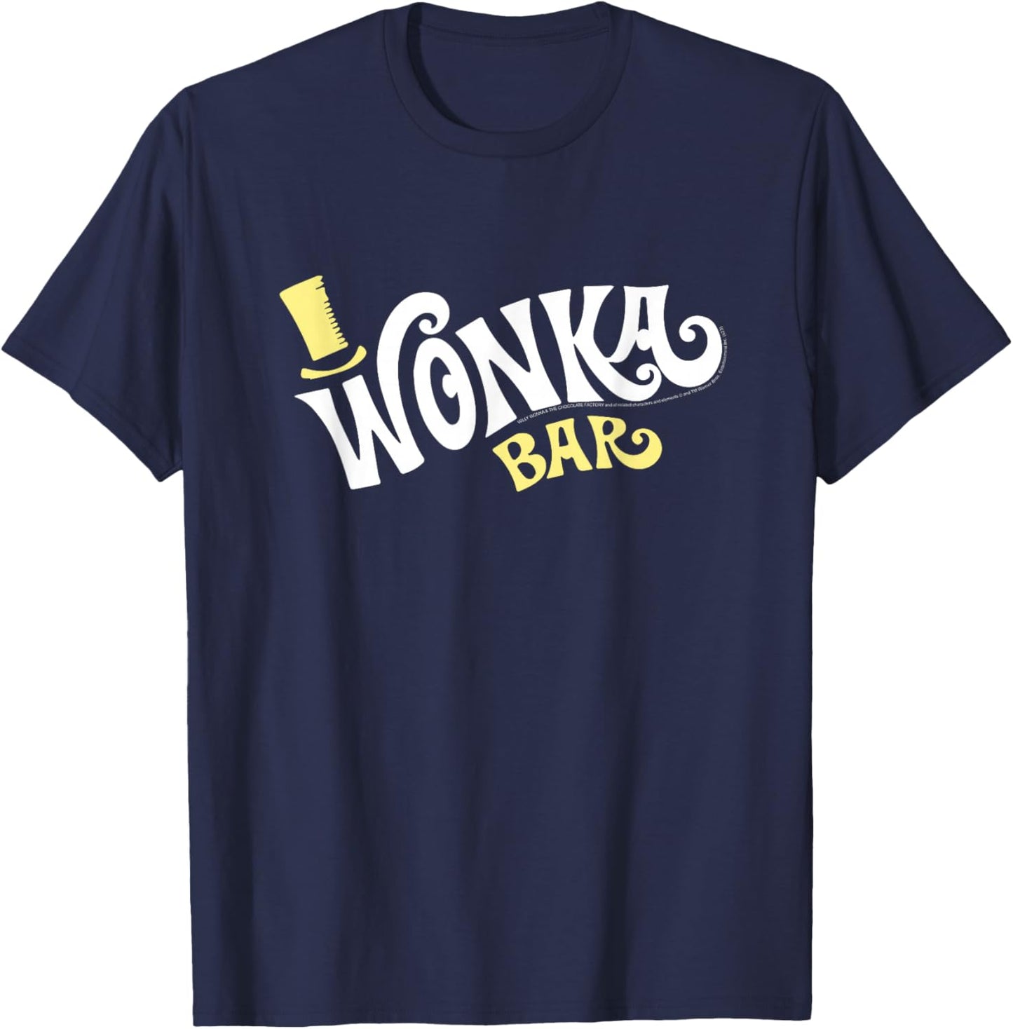 Willy Wonka and The Chocolate Factory Wonka Bar Movie T-Shirt - T-Shirt | Navy