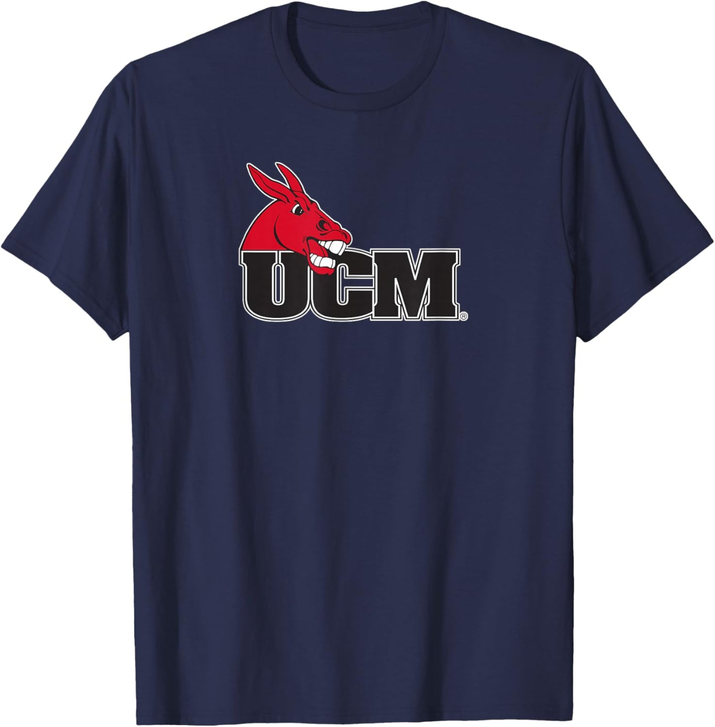 University of Central Missouri UCM Mules Primary Logo T-Shirt - T-Shirt | Navy