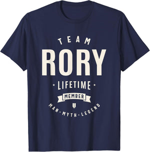 Team Rory Lifetime Member Funny Name Rory T-Shirt - T-Shirt | Navy