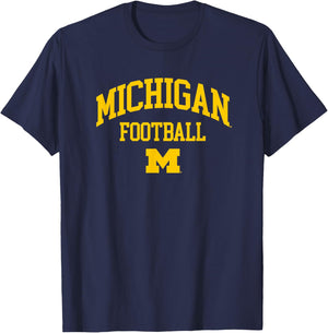 University of Michigan Wolverines Football T-Shirt - T-Shirt | Navy