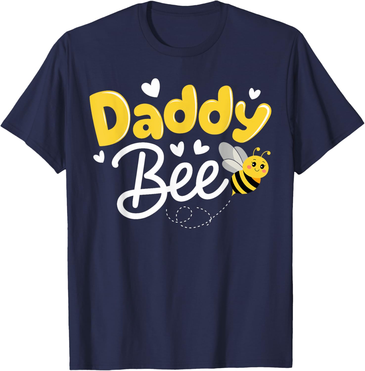 Daddy Bee Family Matching Beekeeper Papa Dad Bees Lover T-Shirt - T-Shirt | Navy