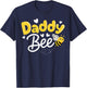 Daddy Bee Family Matching Beekeeper Papa Dad Bees Lover T-Shirt - T-Shirt | Navy