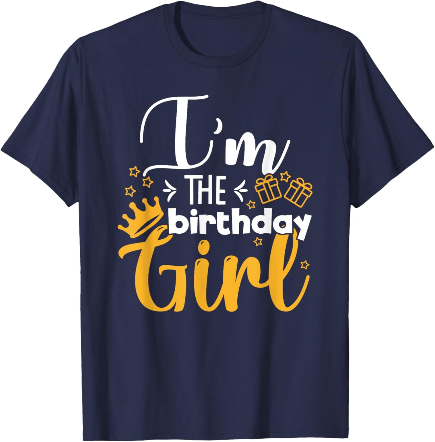 I'm Of The Birthday Girl Funny Party Crew Group Friends T-Shirt - T-Shirt | Navy