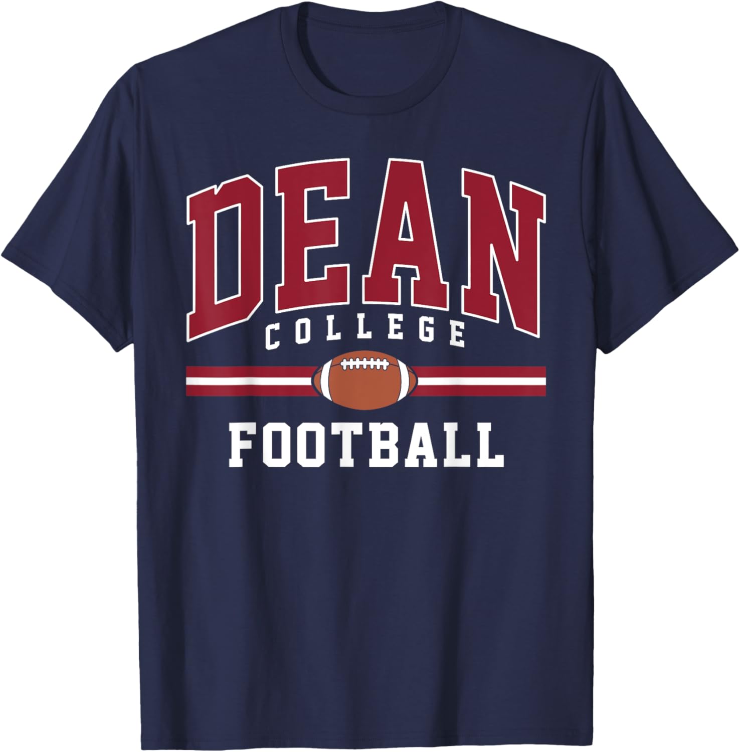 Dean College Football Arch Vintage Design Women T-Shirt - T-Shirt | Navy