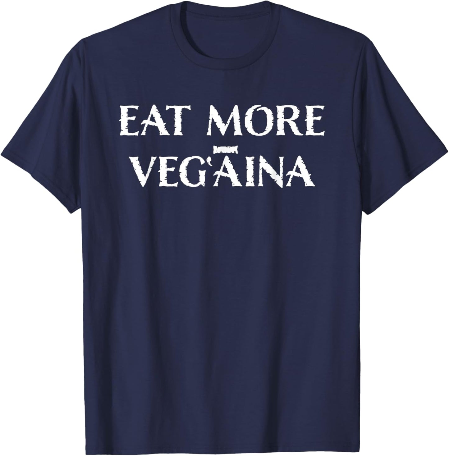 Eat More Veg Aina T-Shirt - T-Shirt | Navy