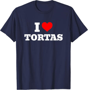 I Love Tortas - I Heart Tortas T-Shirt - T-Shirt | Navy