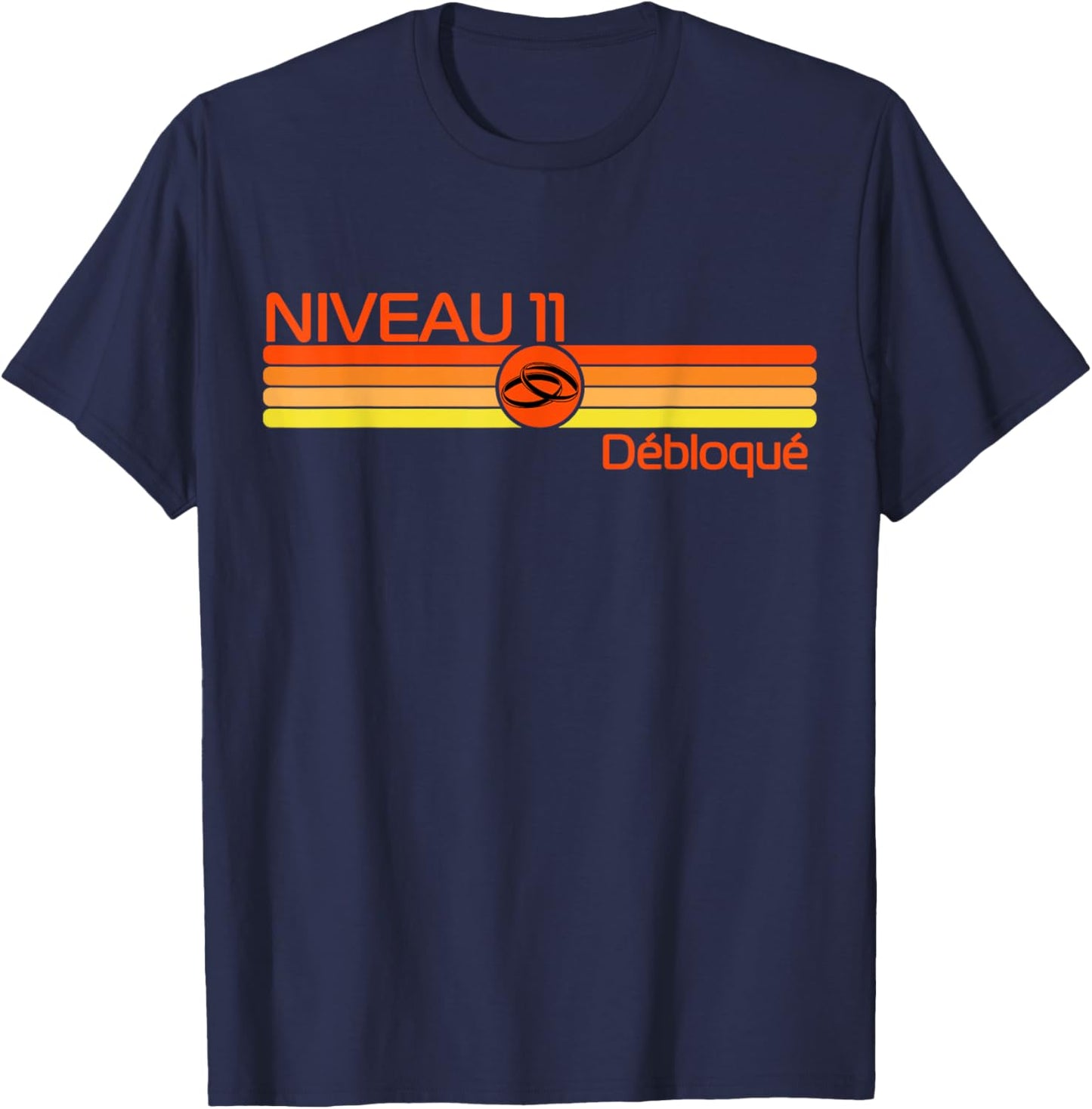 11 Years Wedding Gift – Coral Wedding T-Shirt - T-Shirt | Navy