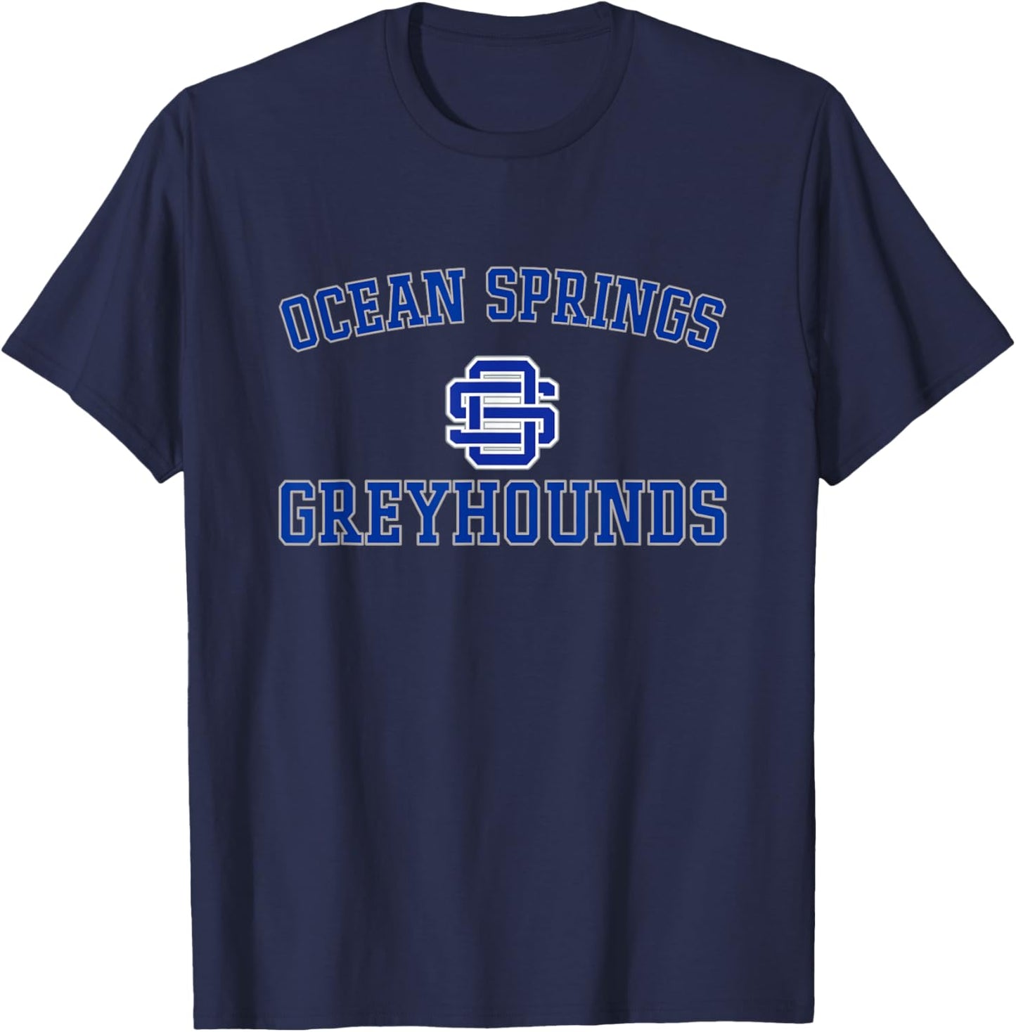 Ocean Springs Greyhounds Logo Varsity HS T-Shirt - T-Shirt | Navy