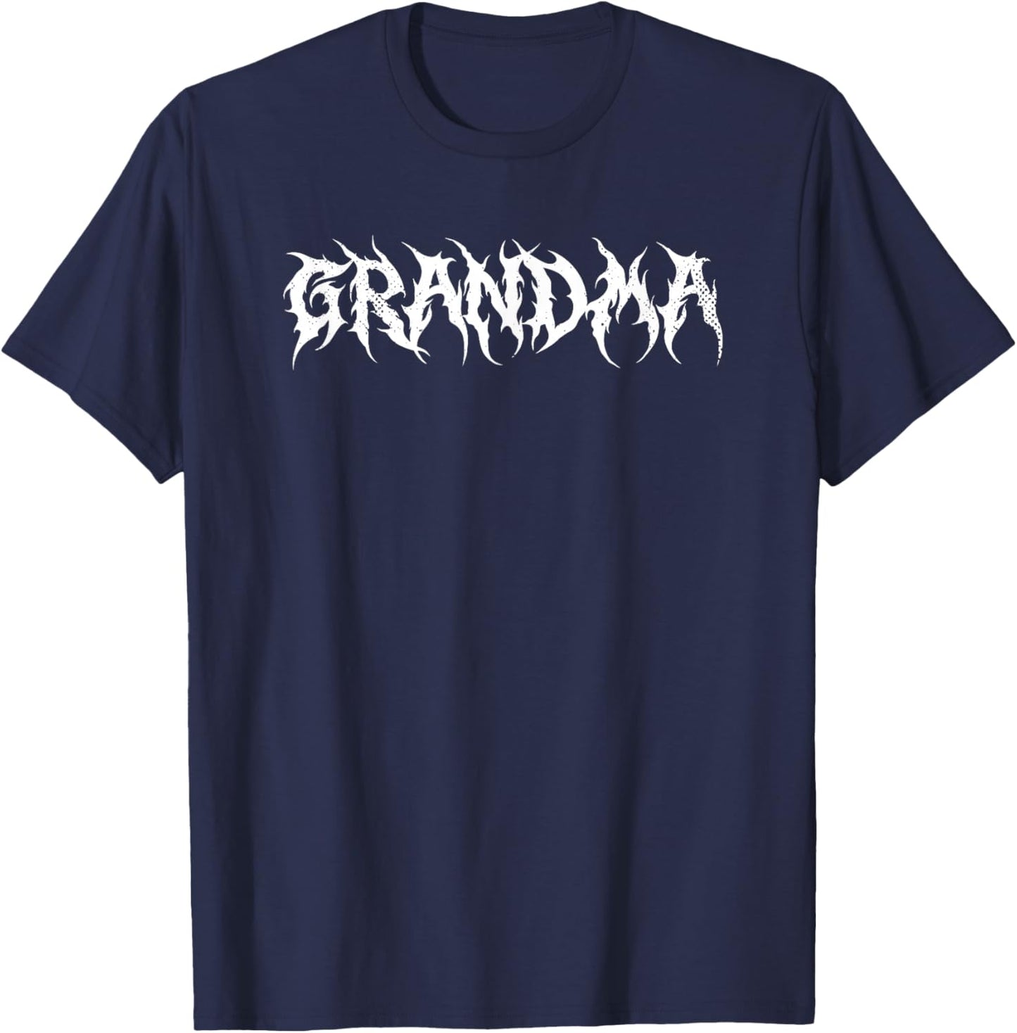 Goth Grandma Rocker Gothic Style Design T-Shirt - T-Shirt | Navy