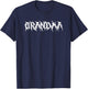 Goth Grandma Rocker Gothic Style Design T-Shirt - T-Shirt | Navy