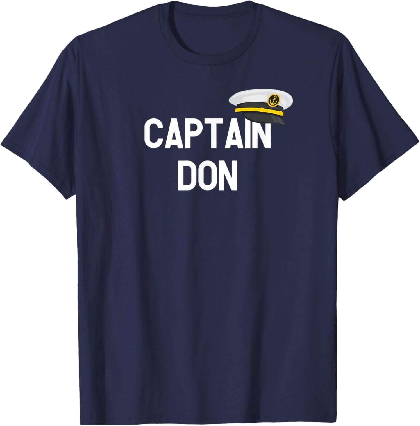 Captain Don - First Name Gift T-Shirt - T-Shirt | Navy