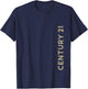 C21 Gold Logo - Vertical T-Shirt - T-Shirt | Navy