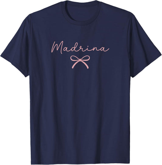 Madrina Spanish Godmother Cute Proposal T-Shirt - T-Shirt | Navy