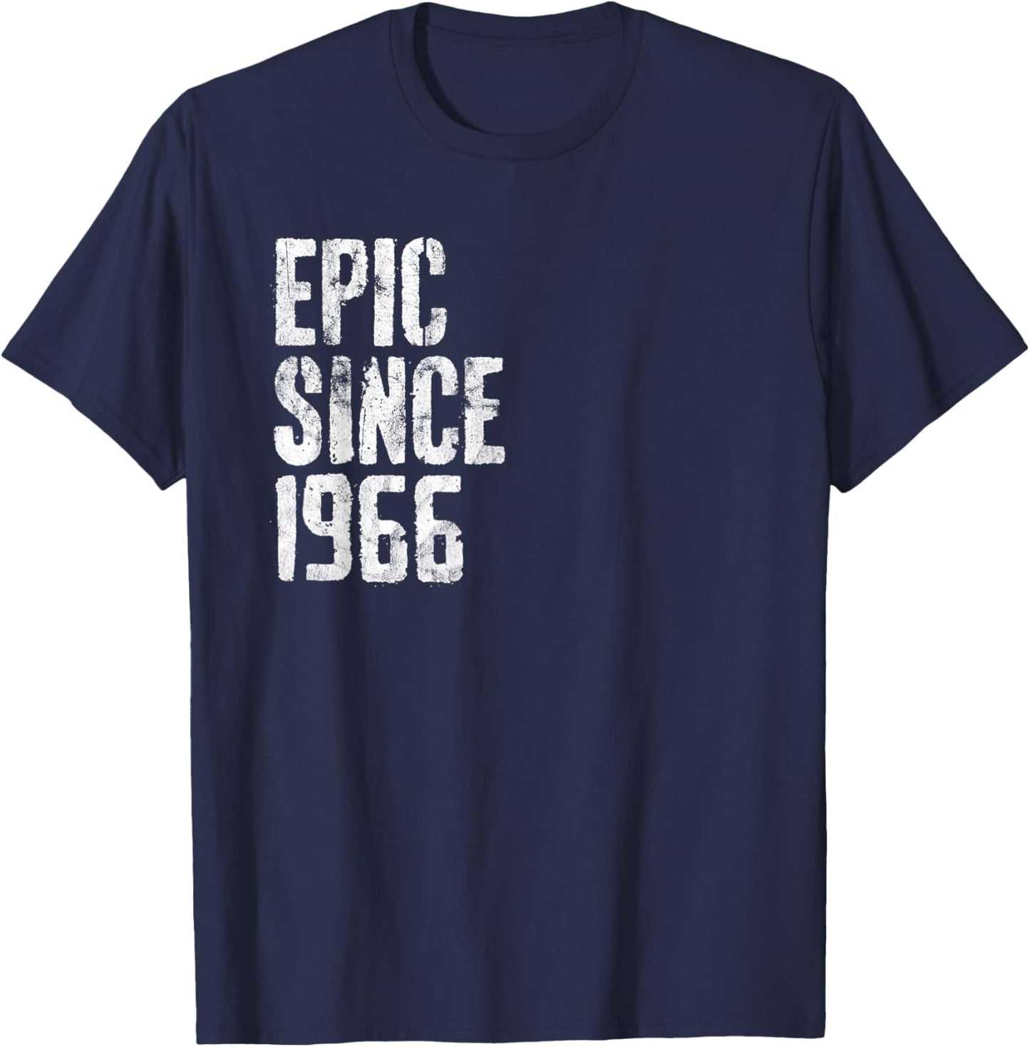Epic Since 1966 58th Birthday Retro T-Shirt - T-Shirt | Navy