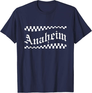 Checkerboard Anaheim Wave T-Shirt - T-Shirt | Navy
