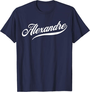 Men's Boys Funny Gift Funny Name for Alexandre T-Shirt - T-Shirt | Navy