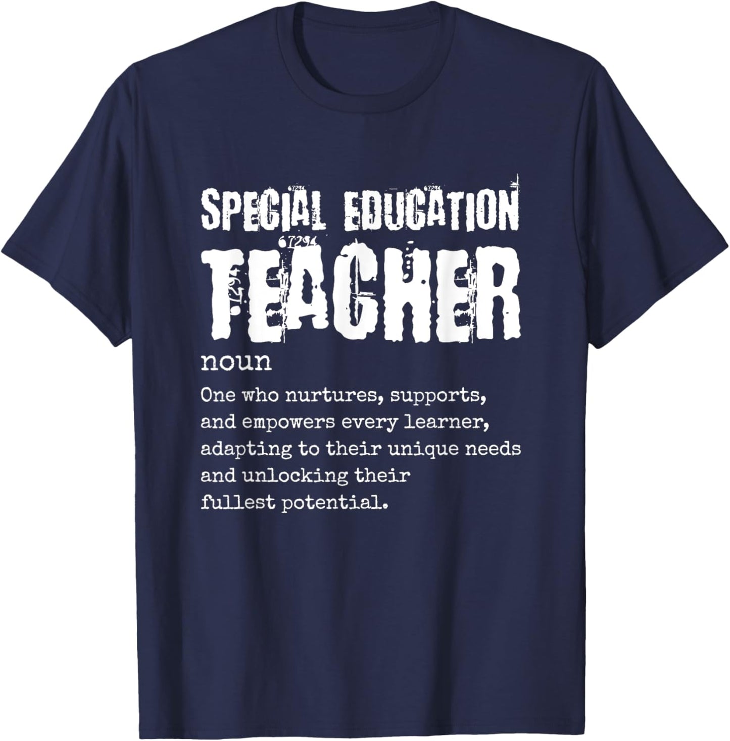 Special Education Teacher T-Shirt - T-Shirt | Navy