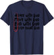 Agree With God Move With God End With God Never Doubt God T-Shirt - T-Shirt | Navy