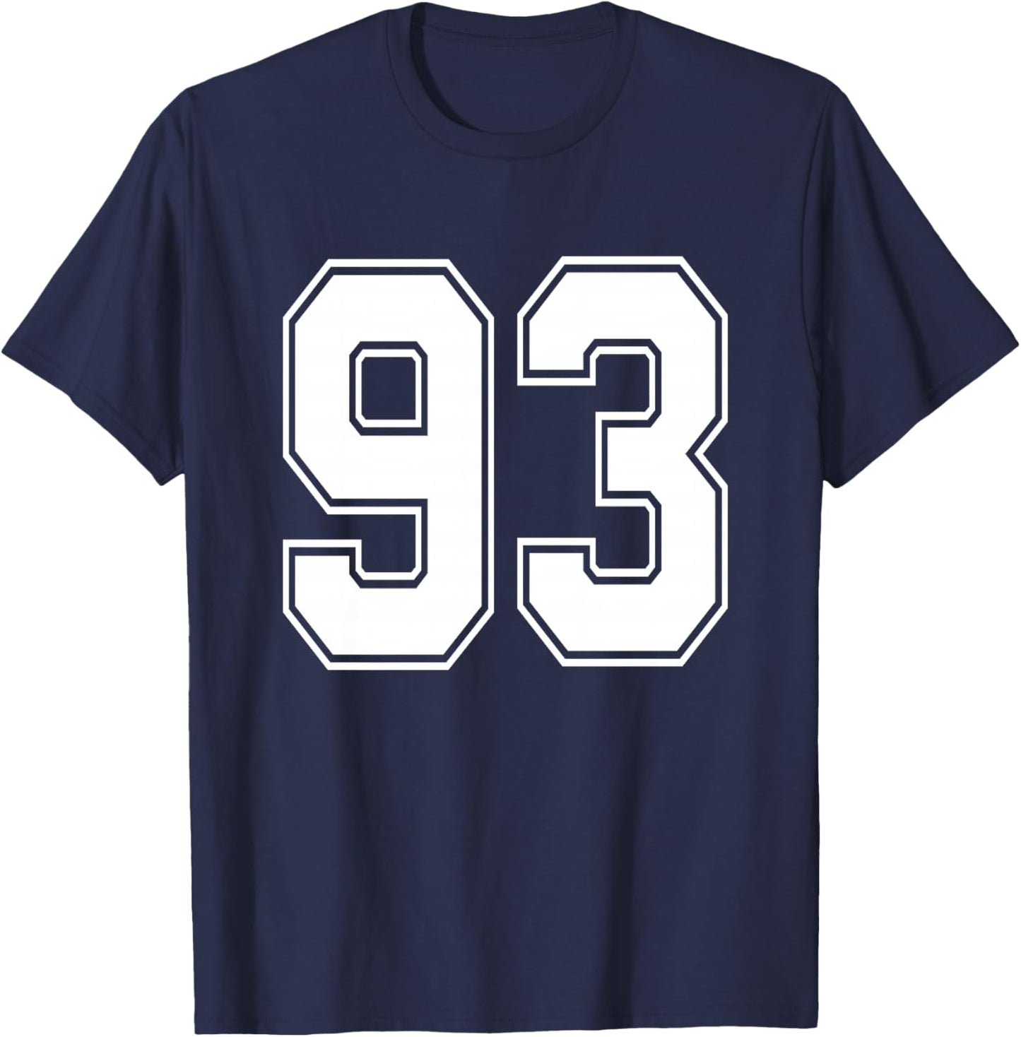 #93 Numéro 93 Sports.Maillot Mon Joueur préféré #93 Haut de Gamme T-Shirt - T-Shirt | Navy