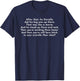 Ew, After That He Literally Did His Big One Up There T-Shirt - T-Shirt | Navy