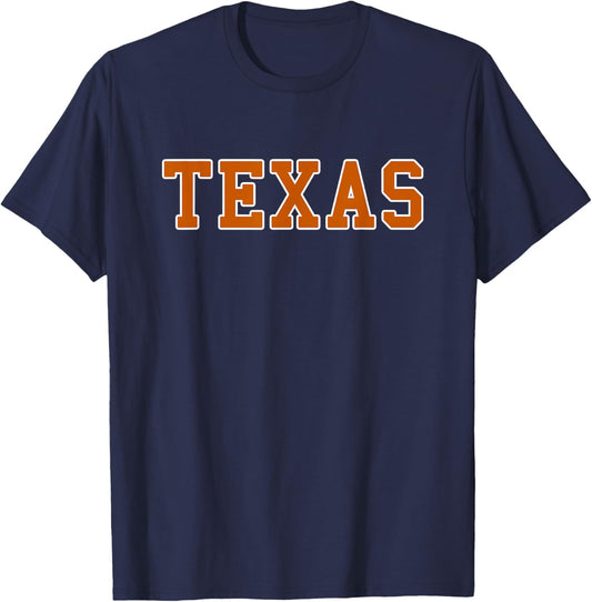 Texas - Throwback Design - Classic T-Shirt - T-Shirt | Navy