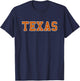 Texas - Throwback Design - Classic T-Shirt - T-Shirt | Navy