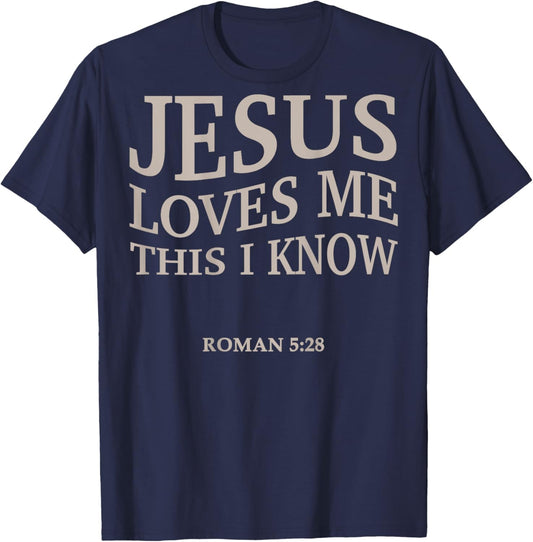 Christian Jesus Love Me This I Know Girl Boy Toddler Men God T-Shirt - T-Shirt | Navy