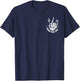 (2 Sided) Doing Dad Shit Funny Skeleton Toilet T-Shirt - T-Shirt | Navy