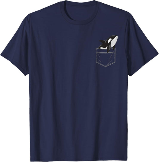 Cool Orca Design Women Killer Whale Ocean Orca Lover T-Shirt - T-Shirt | Navy