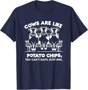 Funny Cow Owner Saying Farmer Quote Cow Lover Cows T-Shirt - T-Shirt | Navy