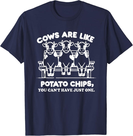 Funny Cow Owner Saying Farmer Quote Cow Lover Cows T-Shirt - T-Shirt | Navy