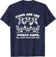 Funny Cow Owner Saying Farmer Quote Cow Lover Cows T-Shirt - T-Shirt | Navy