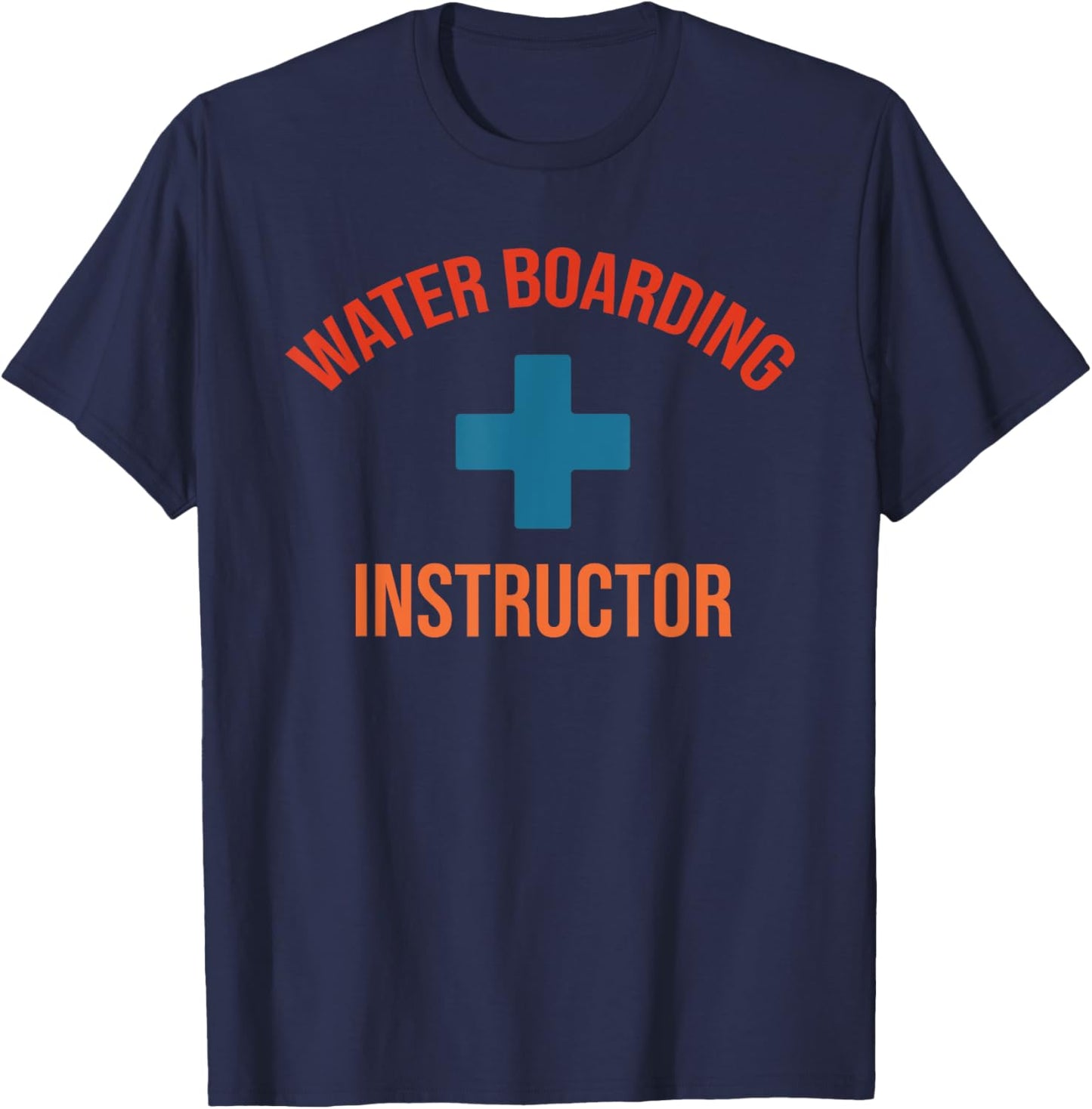 Water Boarding Instructor Vintage Apparel T-Shirt - T-Shirt | Navy