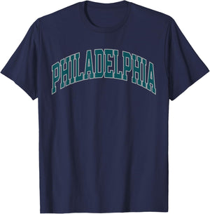 Retro Philadelphia Souvenir Classic Philadelphia Green T-Shirt - T-Shirt | Navy