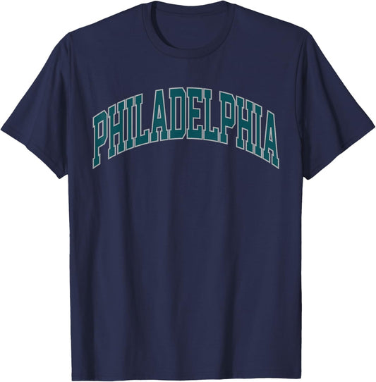 Retro Philadelphia Souvenir Classic Philadelphia Green T-Shirt - T-Shirt | Navy