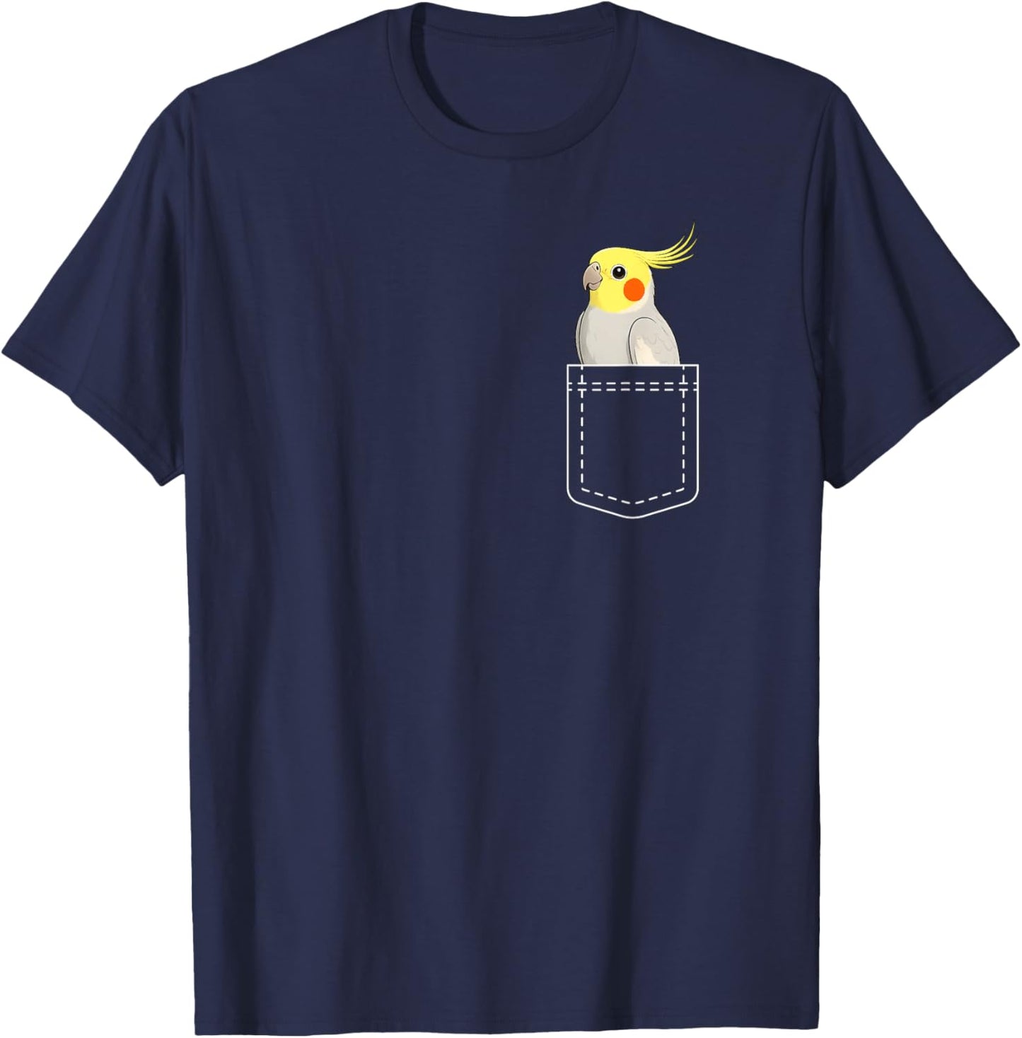 Cockatiel Pocket Cockatiel Owner Cockatiel Parrot Lover T-Shirt - T-Shirt | Navy