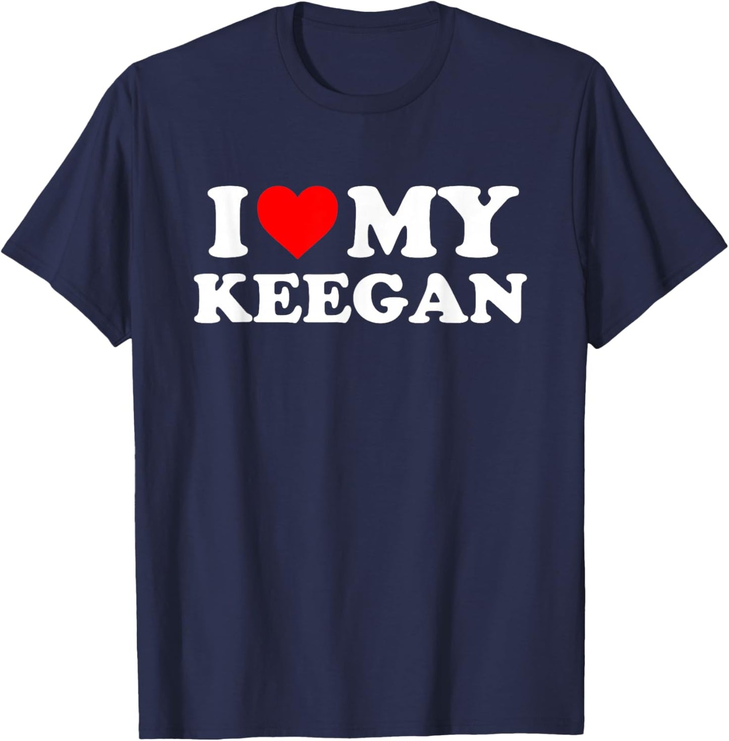 I Love My Keegan T-Shirt - T-Shirt | Navy