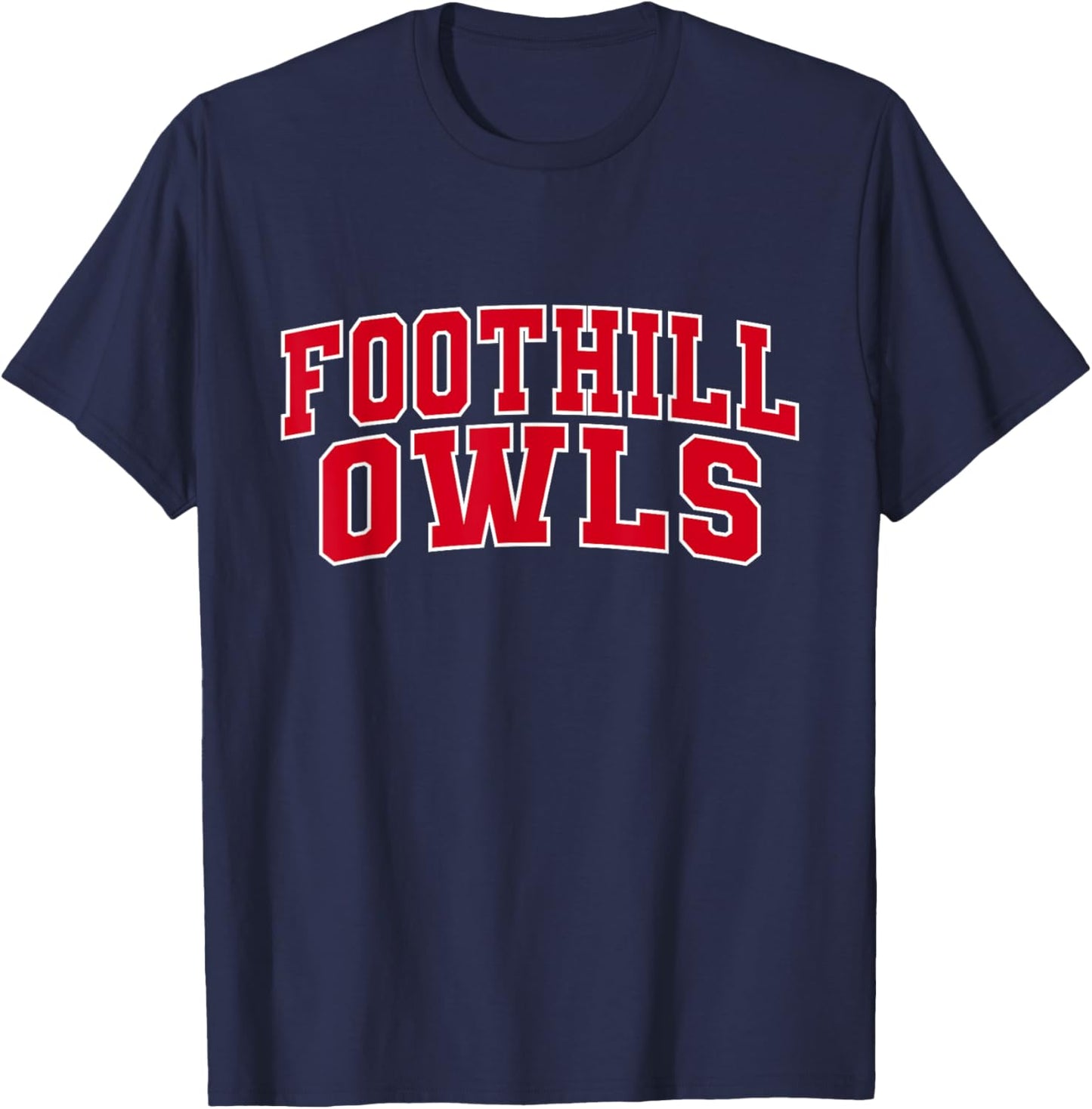 Foothill College Owls Apparel Sports Fan T-Shirt - T-Shirt | Navy