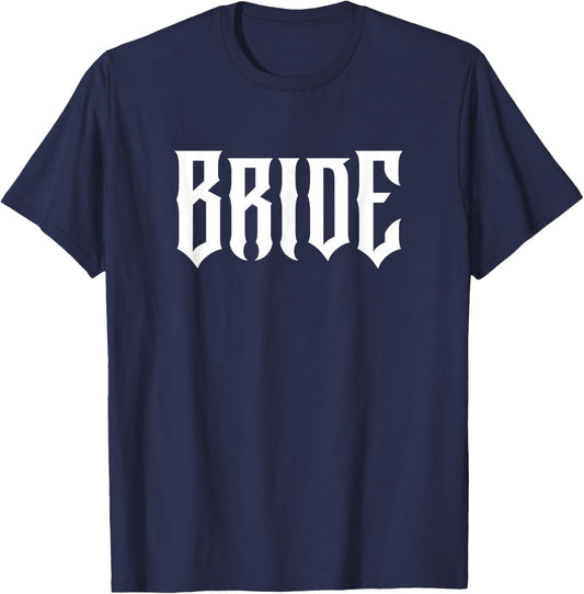 Heavy Metal Rock Bride T-Shirt - T-Shirt | Navy