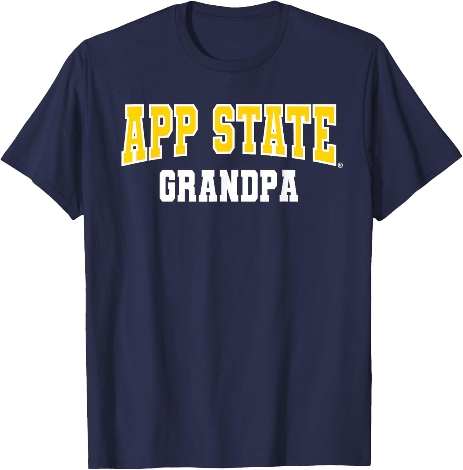 App State Grandpa Mountaineers NCAA APPSTATE111 T-Shirt - T-Shirt | Navy