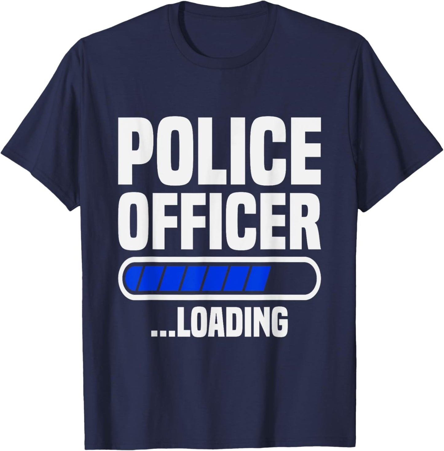 Police Officer loading Police School Grad Police Academy T-Shirt - T-Shirt | Navy