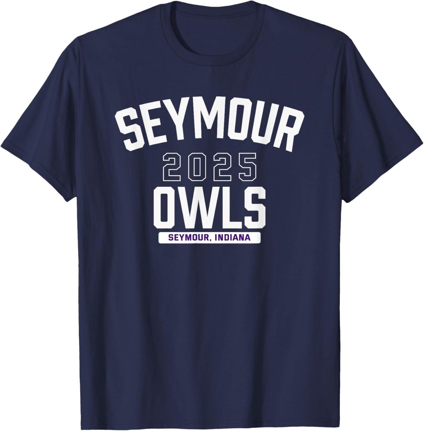 Seymour Owls Seymour, Indiana 2025 T-Shirt - T-Shirt | Navy