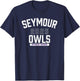 Seymour Owls Seymour, Indiana 2025 T-Shirt - T-Shirt | Navy