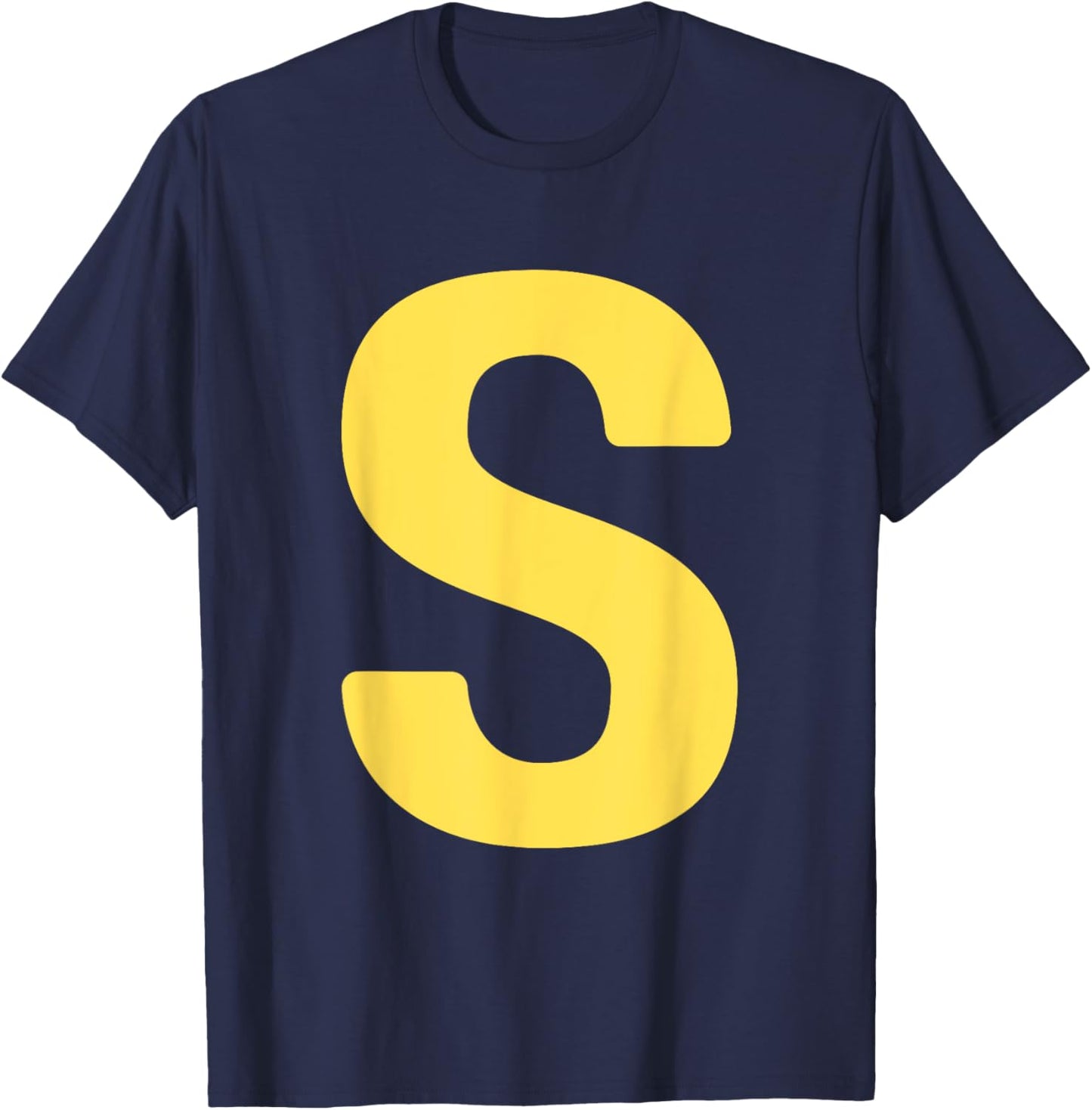Letter S Funny Chipmunk Groupe Matching Halloween Costume T-Shirt - T-Shirt | Navy