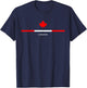 North Woods EST Canadian Maple Leaf Strong & Free new Canada T-Shirt - T-Shirt | Navy