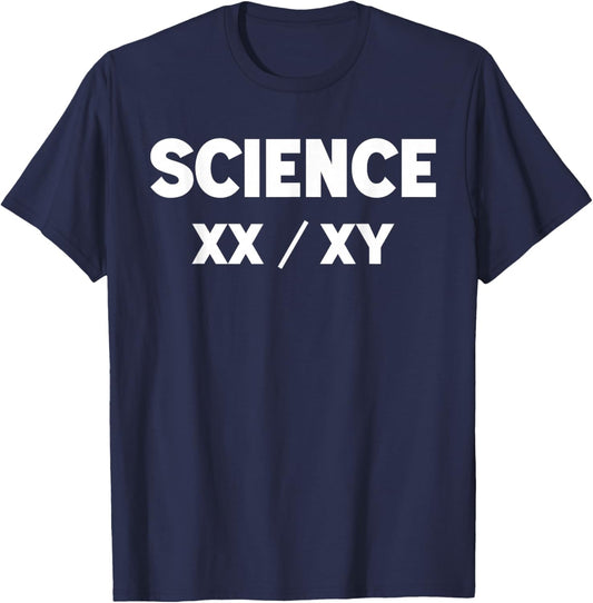 XX Is Not The Same As XY Science Funny Scientist Joke Humour -Adults T-Shirt - T-Shirt | Navy