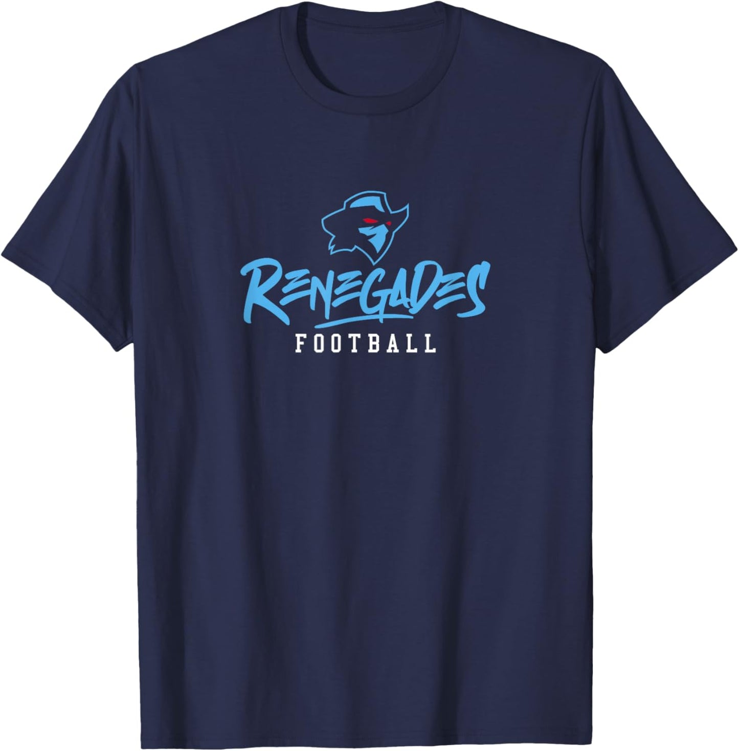 Arlington Renegades: Stylized Text T-Shirt - T-Shirt | Navy